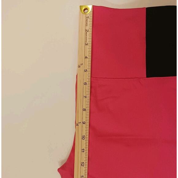 Clothing Ave Dress Pants Women's Large Pink Elastic Waist Button Accent Rayon - Picture 8 of 14